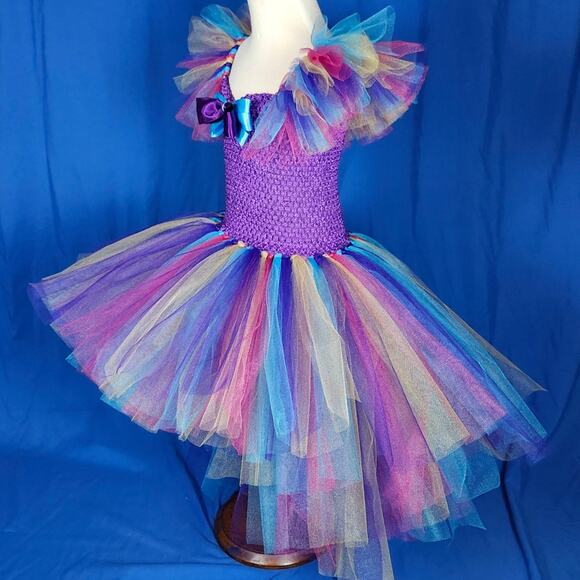 BLACK FRIDAY SALE - TuTu Dress Hi-Lo Lined Bodice Size 6 - 8 youth NWT Handmade - Picture 6 of 10